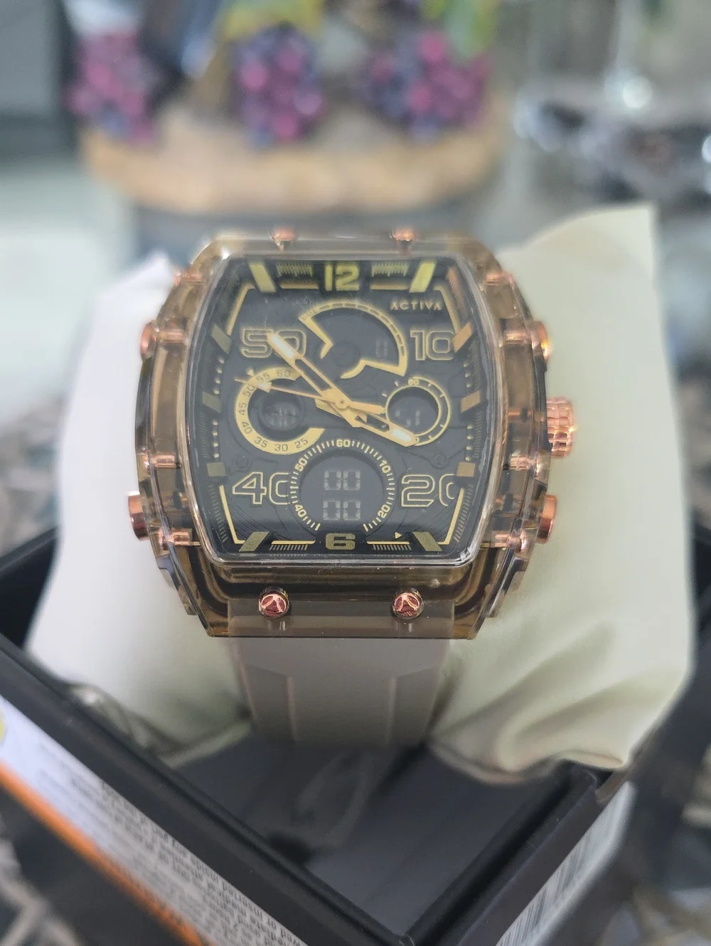 285. Activa X Invicta Digital Essentials Men's Watch - 45mm. Apricot (ACW8109-00